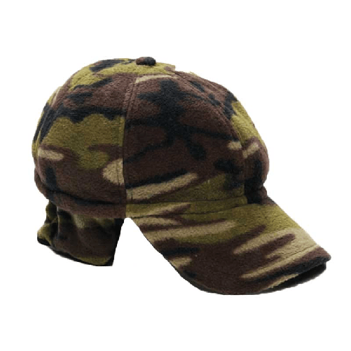 Cappello cappellino pile sfoderato invernale neve visiera paraorecchie freddo verde